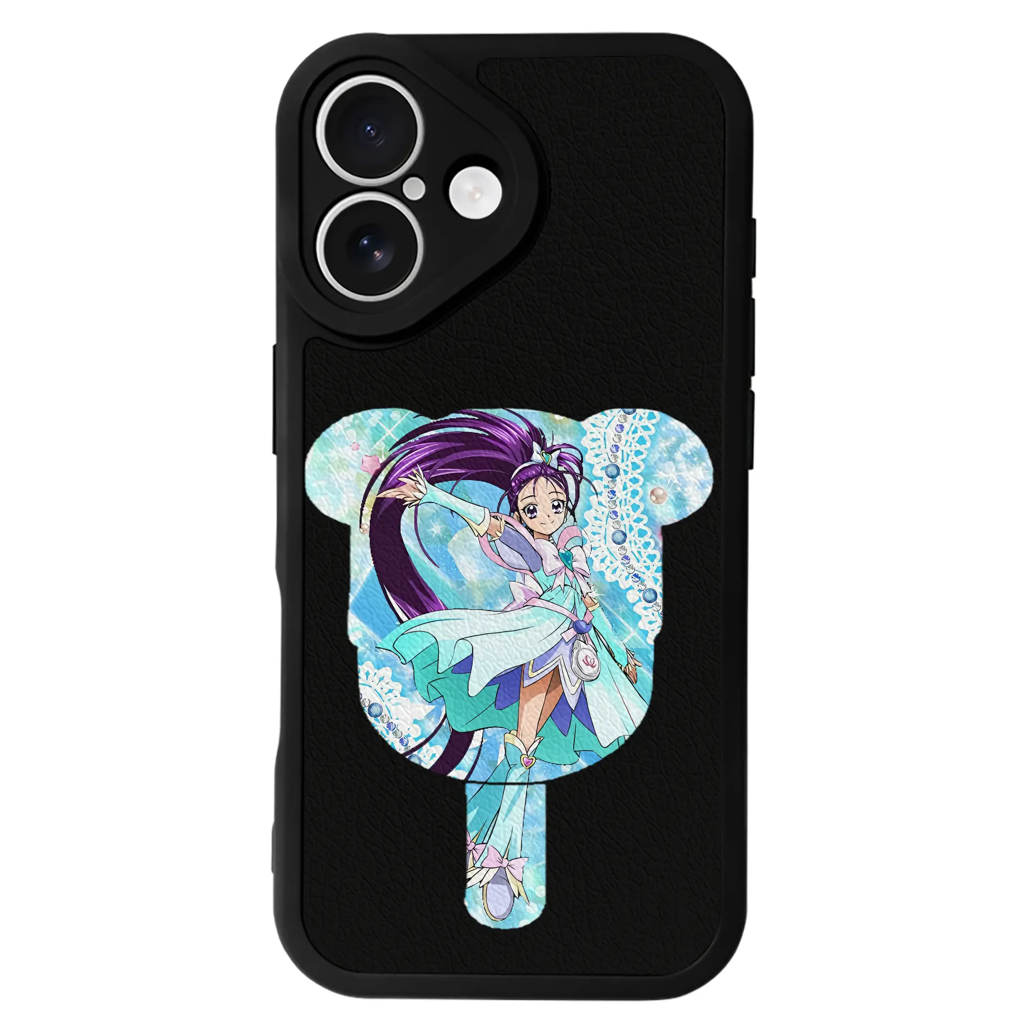 プリキュア グッズ,美翔舞 - IPhone 16シリーズ対応 ・ シリコンスマホケース ・ レザー調 ・ 高精度フィット ・ 耐衝撃 ・ ワイヤレス充電対応 ・ 精密カット